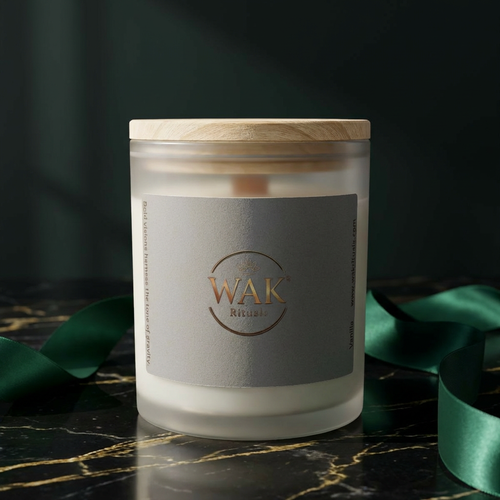 Natural Wood Wick Aromatic Candle, Stone