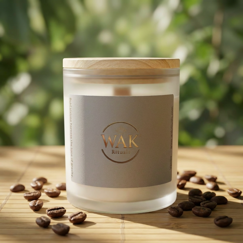 Natural Wood Wick Aromatic Candle, Stone