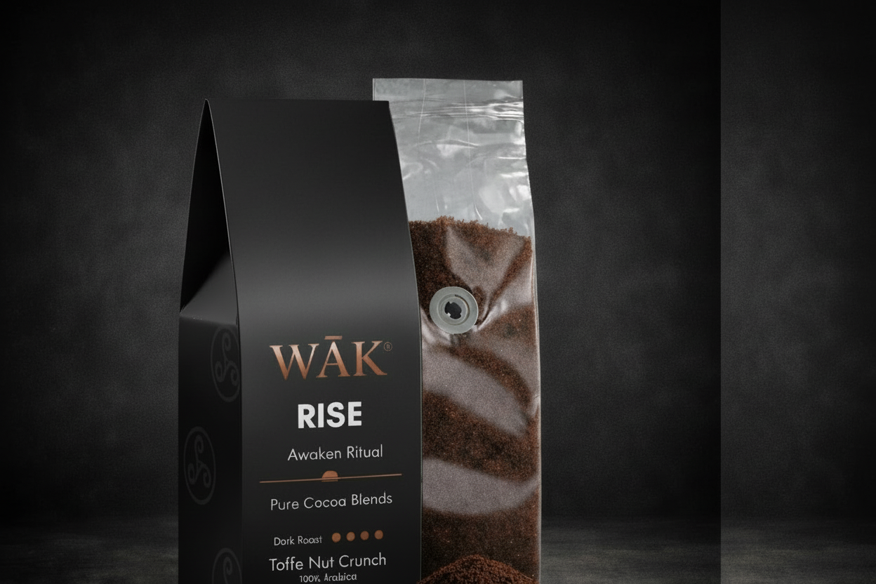 WĀK® RISE Clarity Ritual Toffee Nut Coffee, Medium Roast