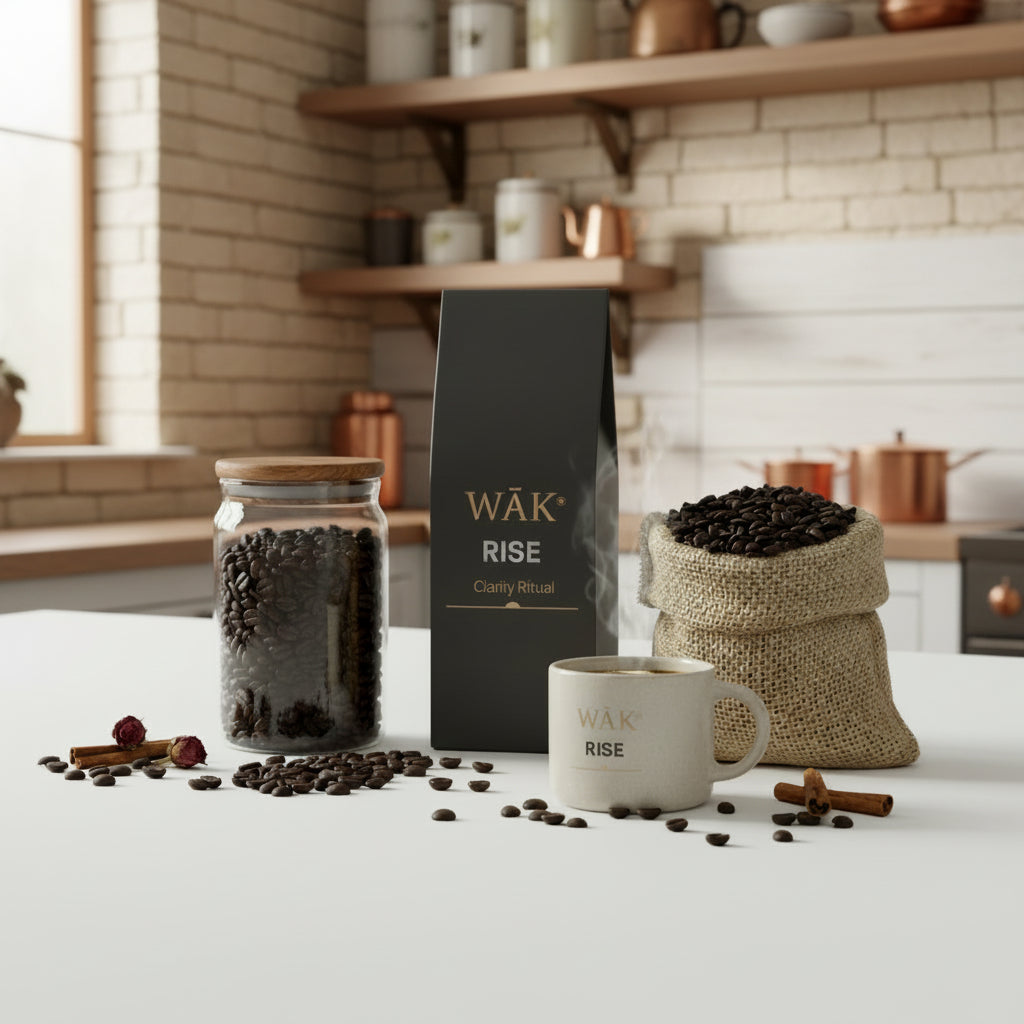WĀK® RISE Clarity Ritual Toffee Nut Coffee, Medium Roast