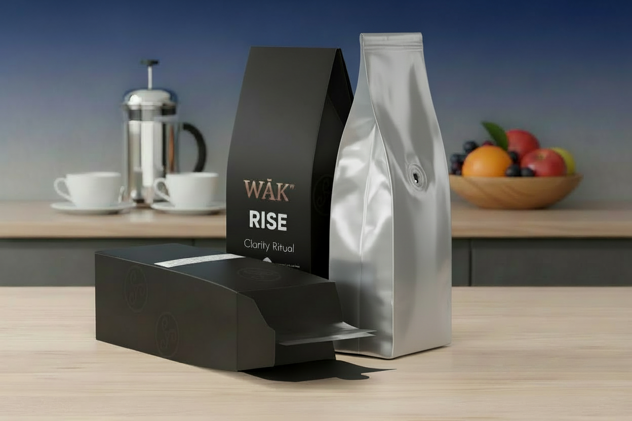 WĀK RISE Clarity Ritual Coffee, Caramel Lava